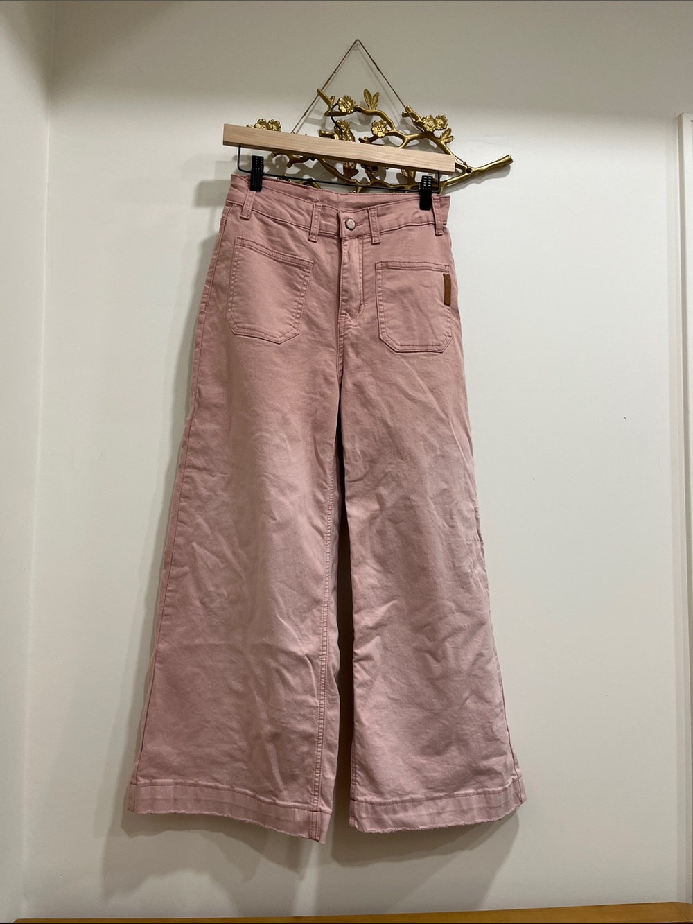 Wide Leg Dusty Pink Pants